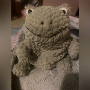 Jellycat Gray Plush Frog Toy Flumpie